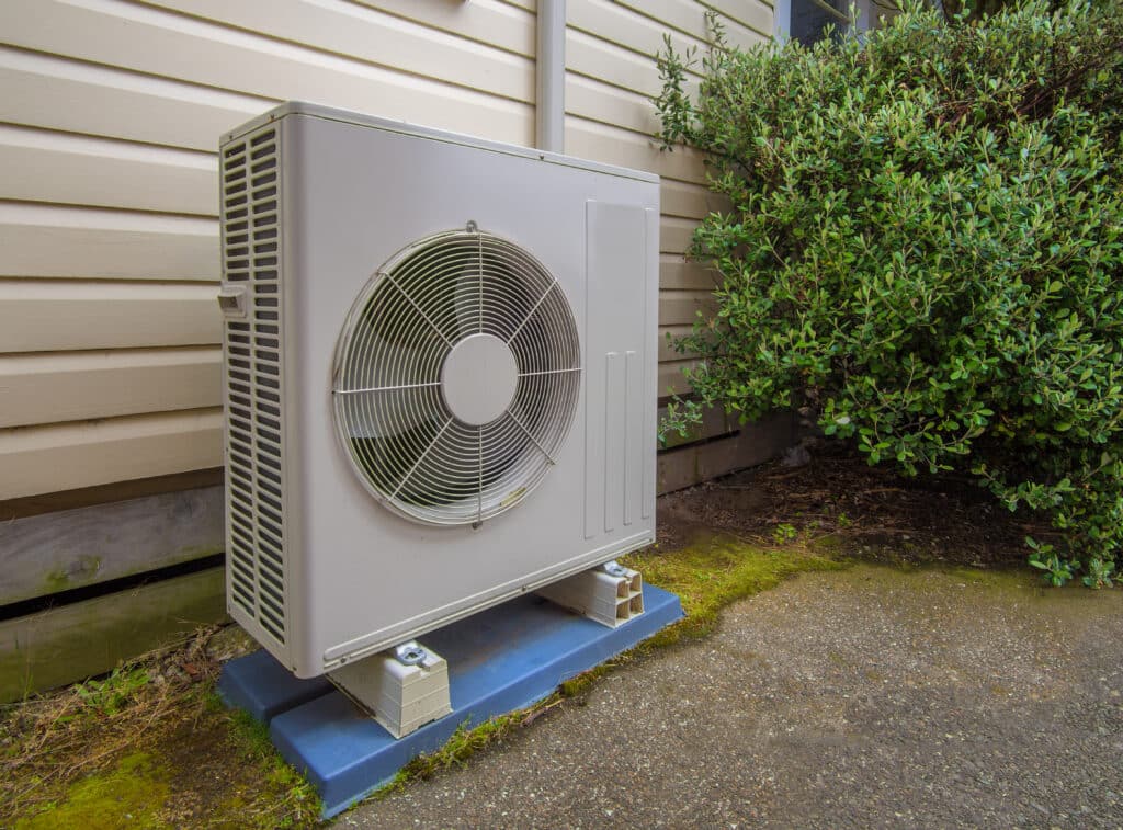 An HVAC heat pump